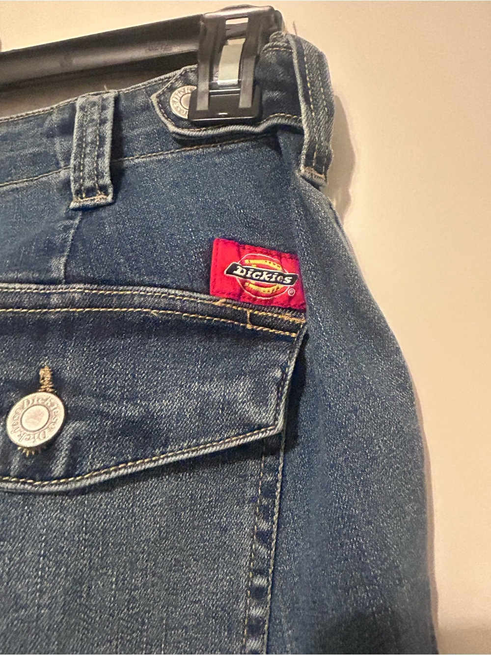 Dickies Women's Blue Skinny Cargo Jeans size 7 - Picture 6 of 8